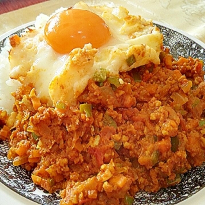 野菜たっぷりキーマカレー